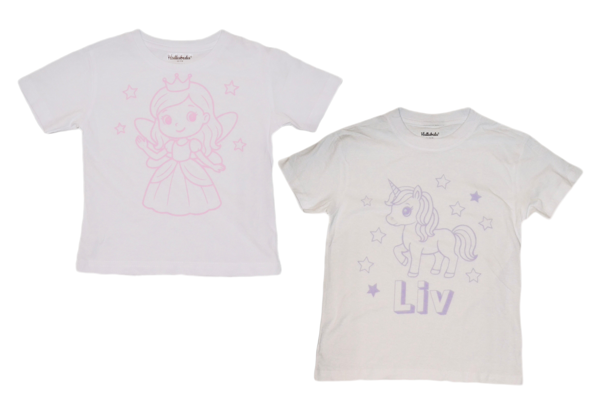 2 stk farvelæg t-shirt med en pakke tusser