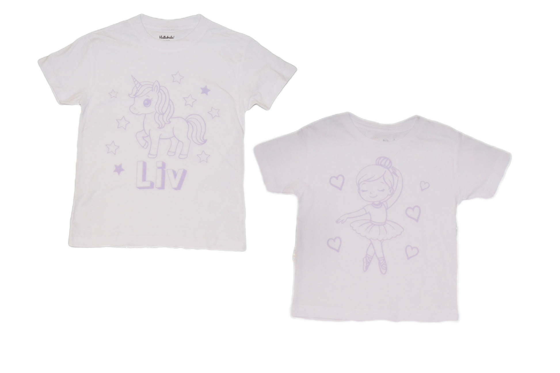 2 stk farvelæg t-shirt med en pakke tusser