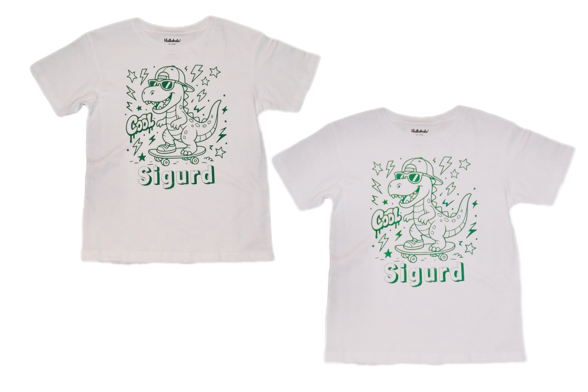 2 stk farvelæg t-shirt med en pakke tusser