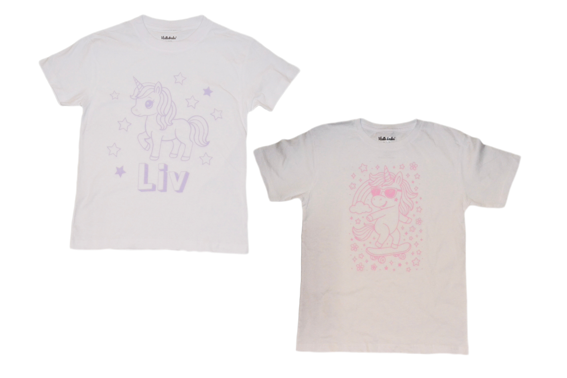2 stk farvelæg t-shirt med en pakke tusser