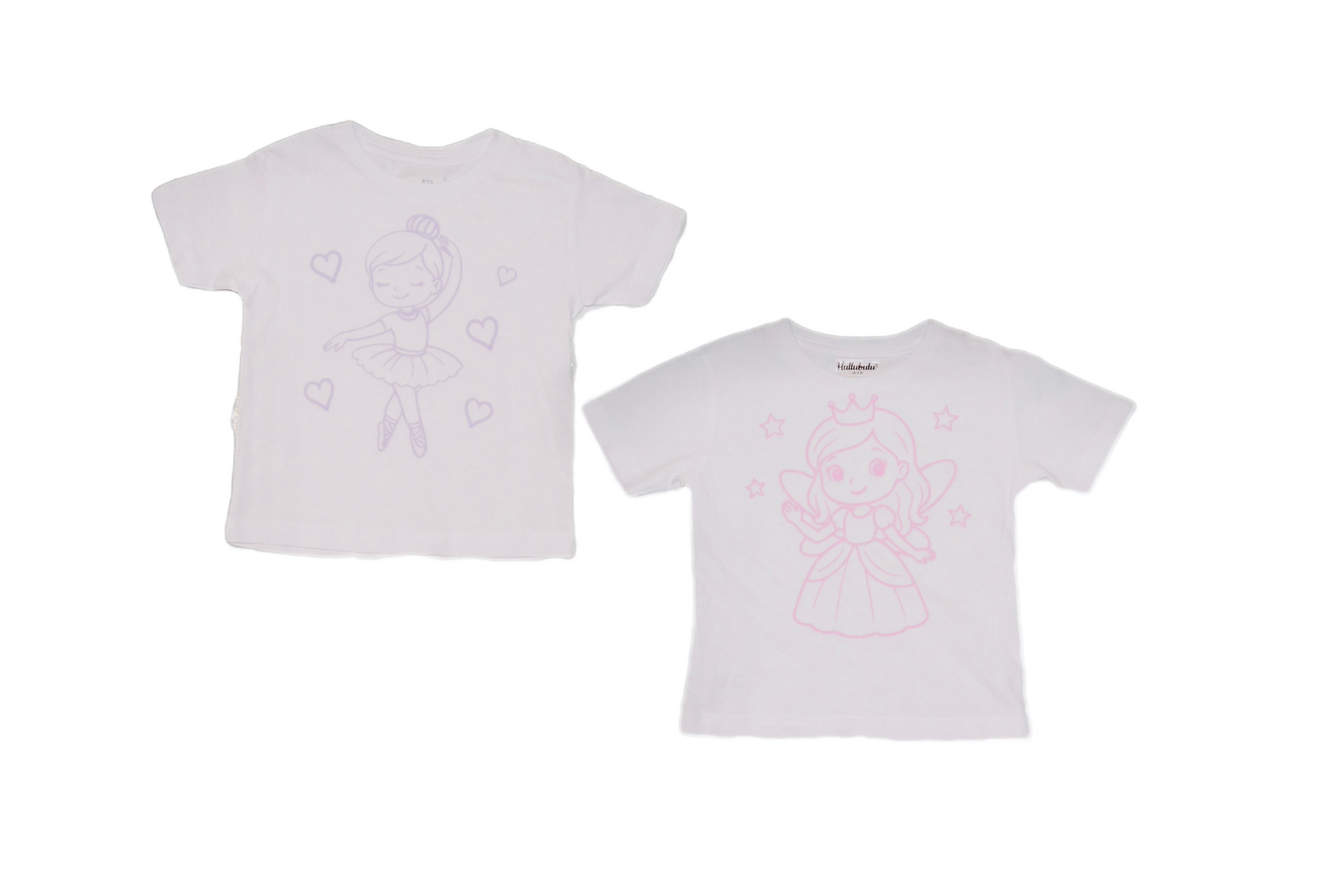 2 stk farvelæg t-shirt med en pakke tusser