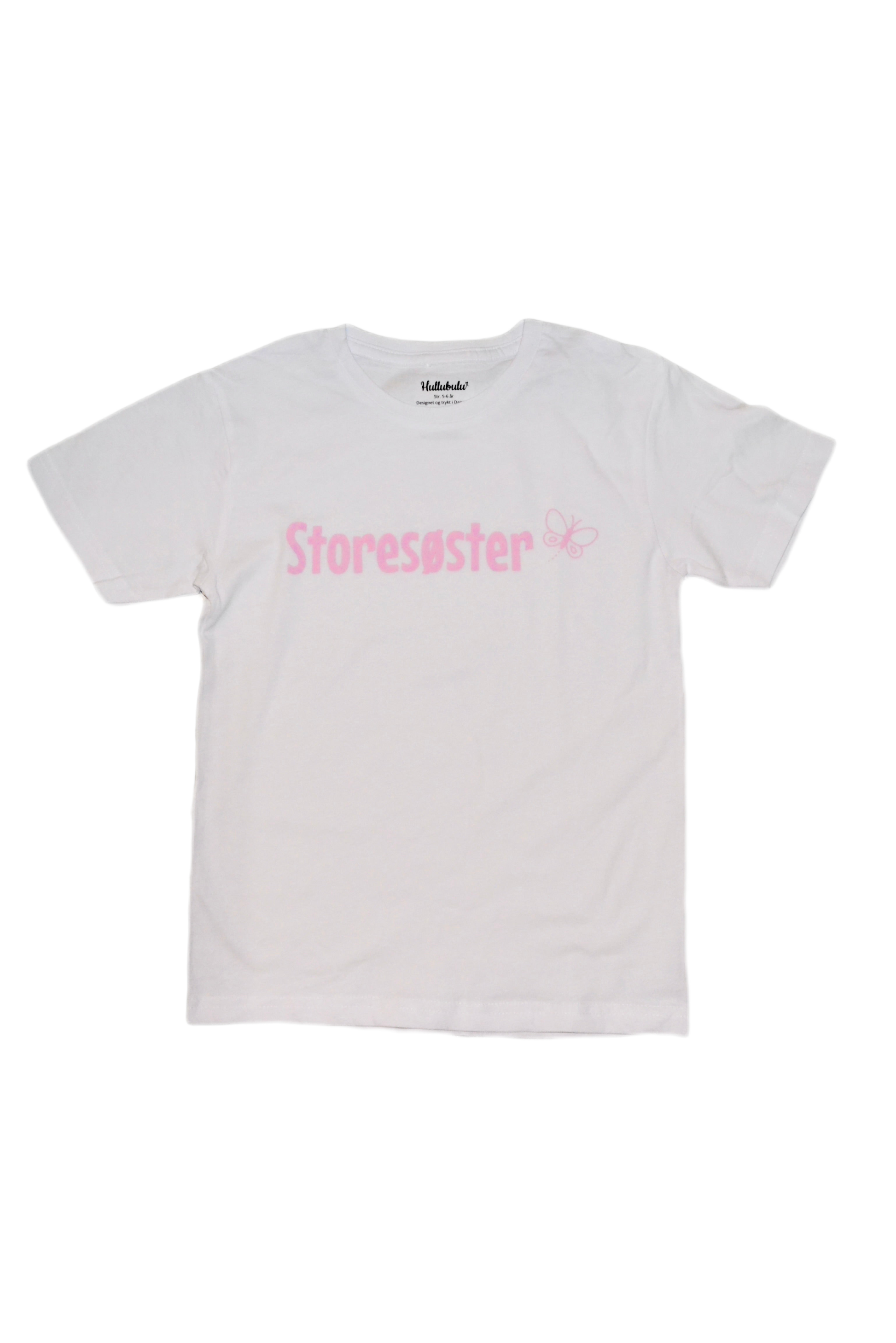 Storesøster el. Storebror hvid t-shirt