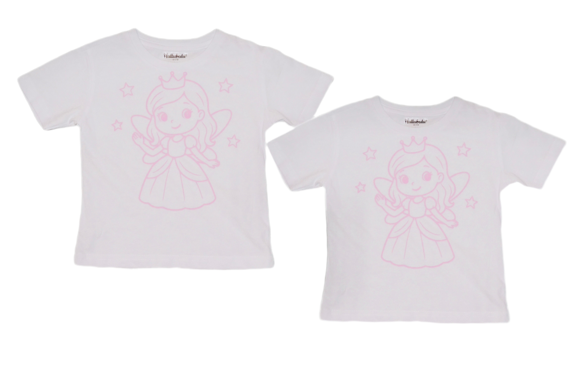 2 stk farvelæg t-shirt med en pakke tusser