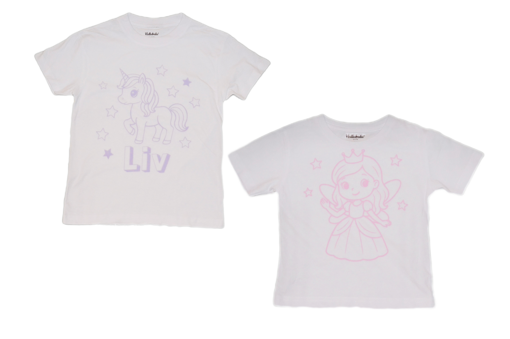 2 stk farvelæg t-shirt med en pakke tusser
