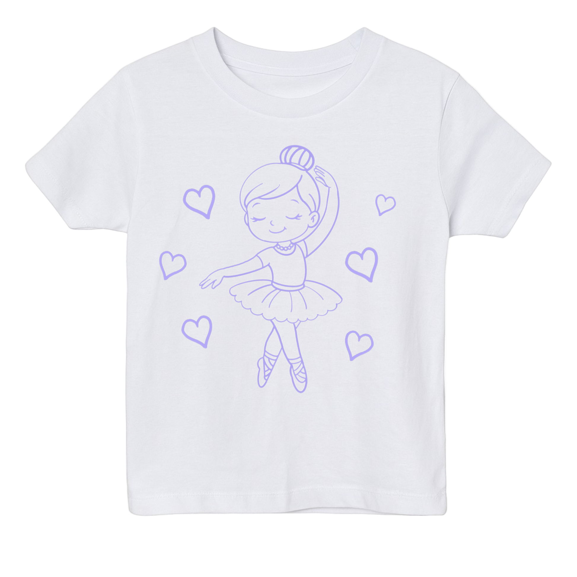 En hvid Farvelæg T-shirt + tusser