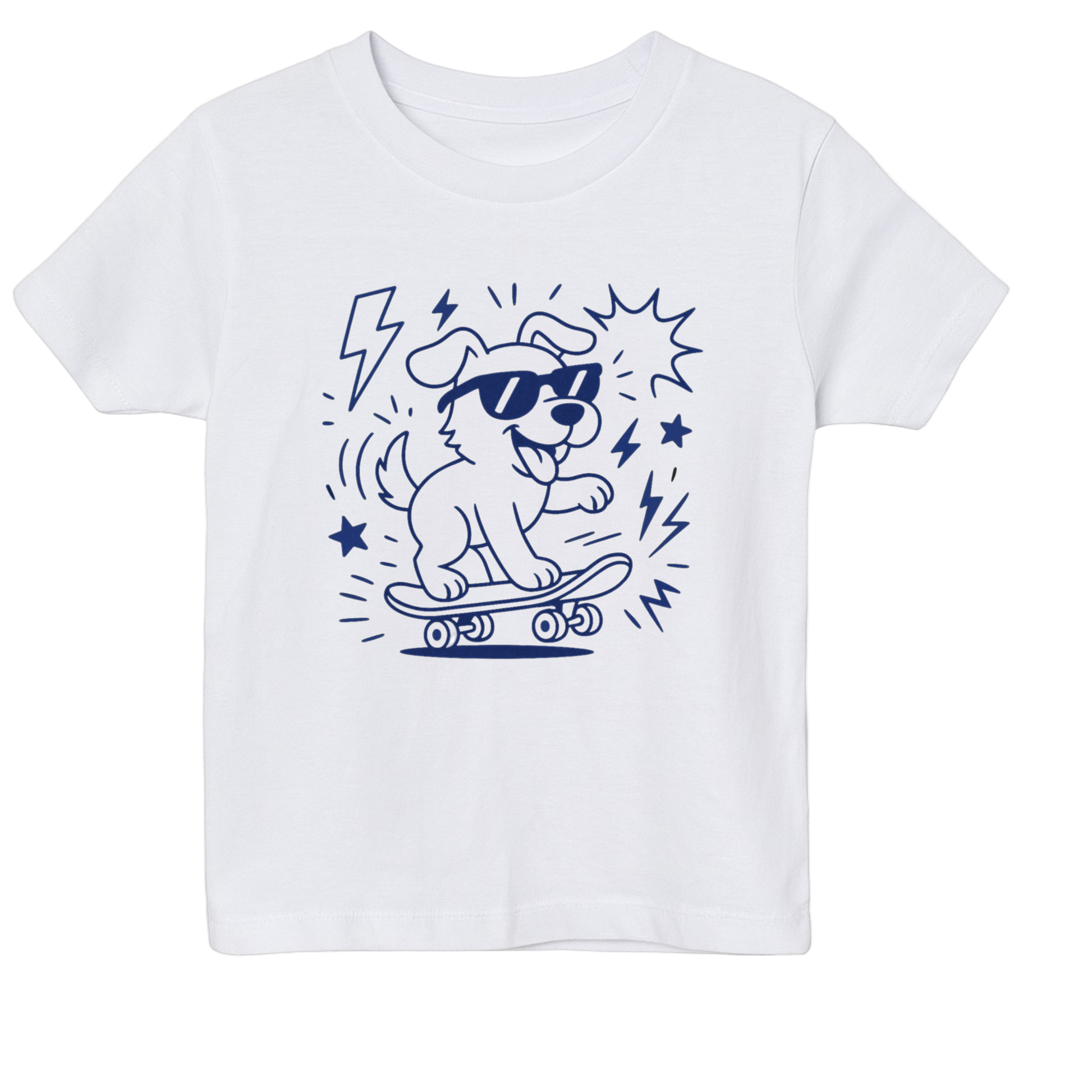 En hvid Farvelæg T-shirt + tusser