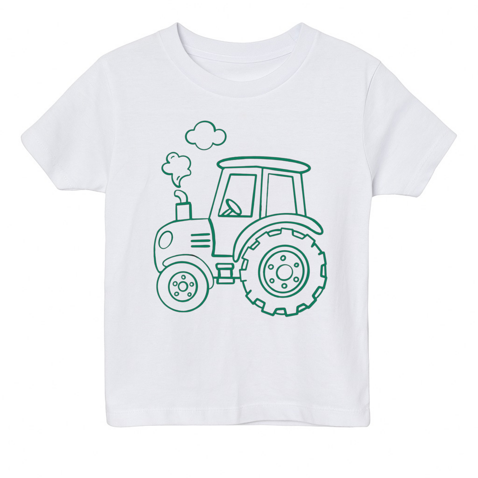 En hvid Farvelæg T-shirt + tusser