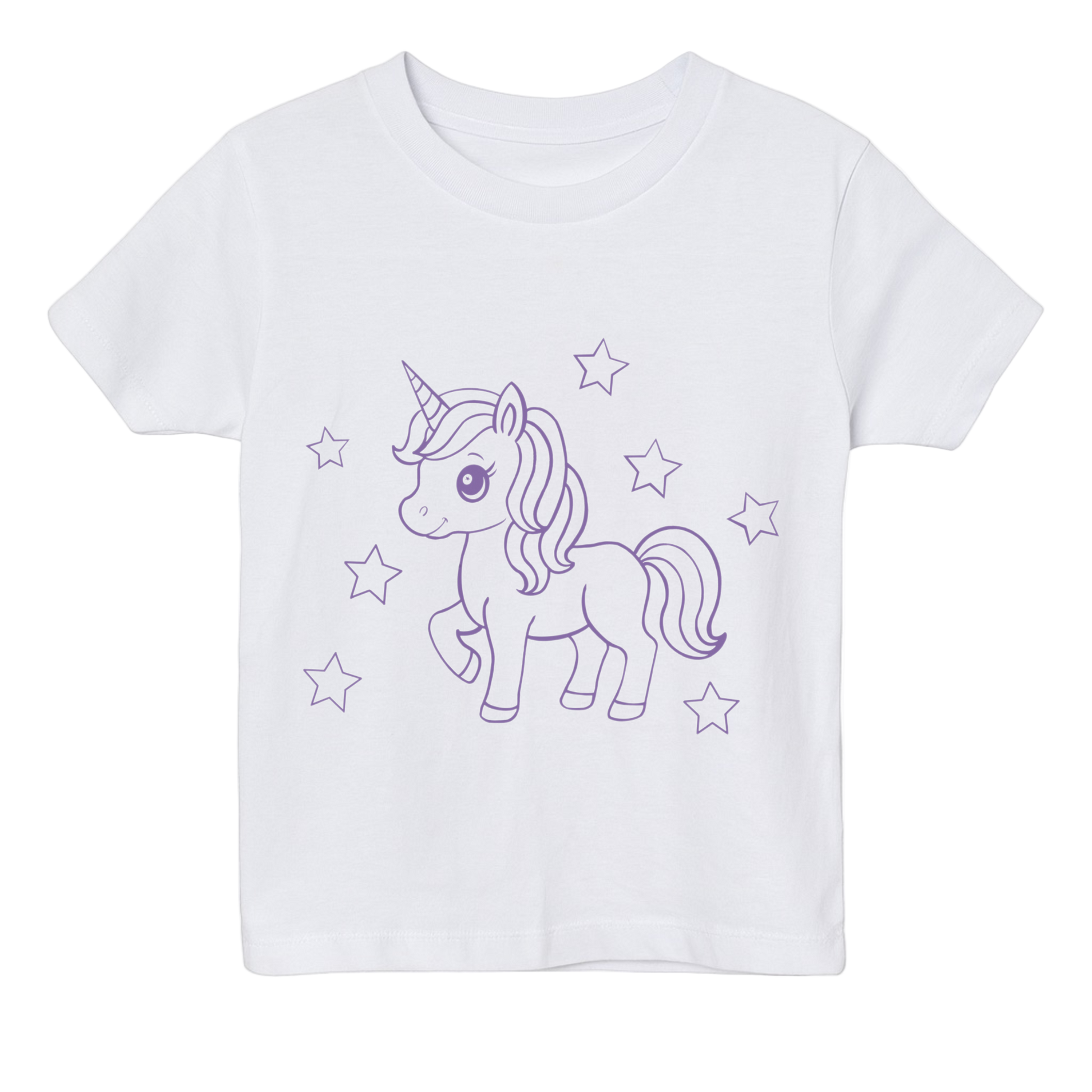 En hvid Farvelæg T-shirt + tusser