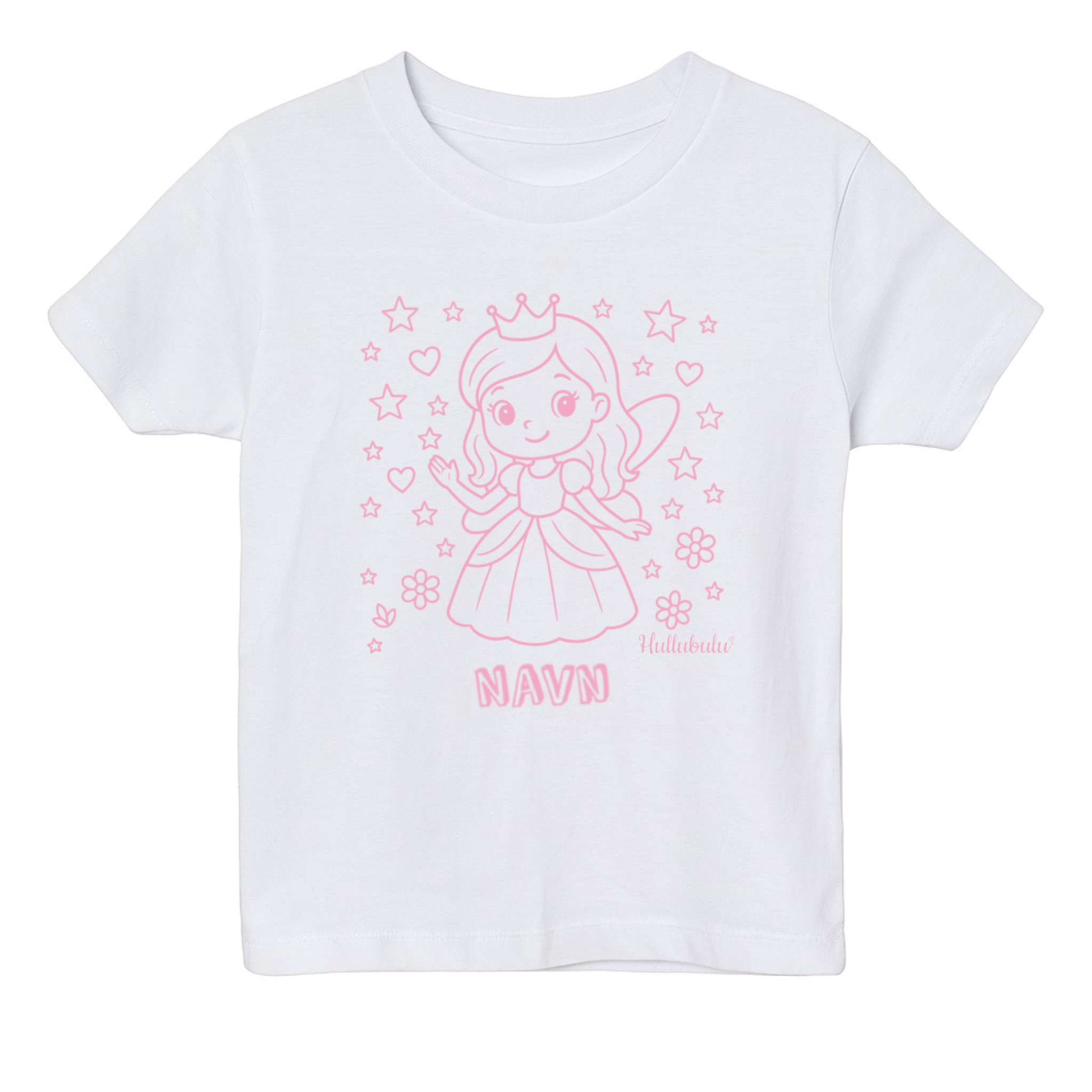 Farvelæg t-shirt - Fe prinsesse (inkl. tusser)