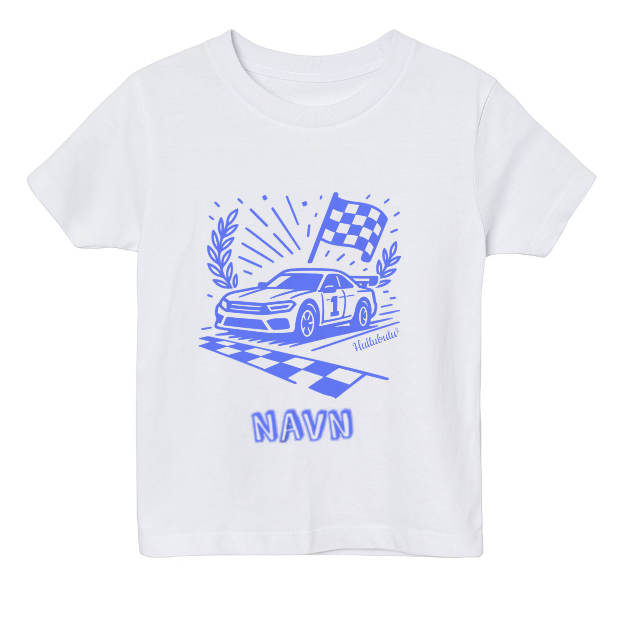 Farvelæg t-shirt - Racer bil (inkl. tusser)