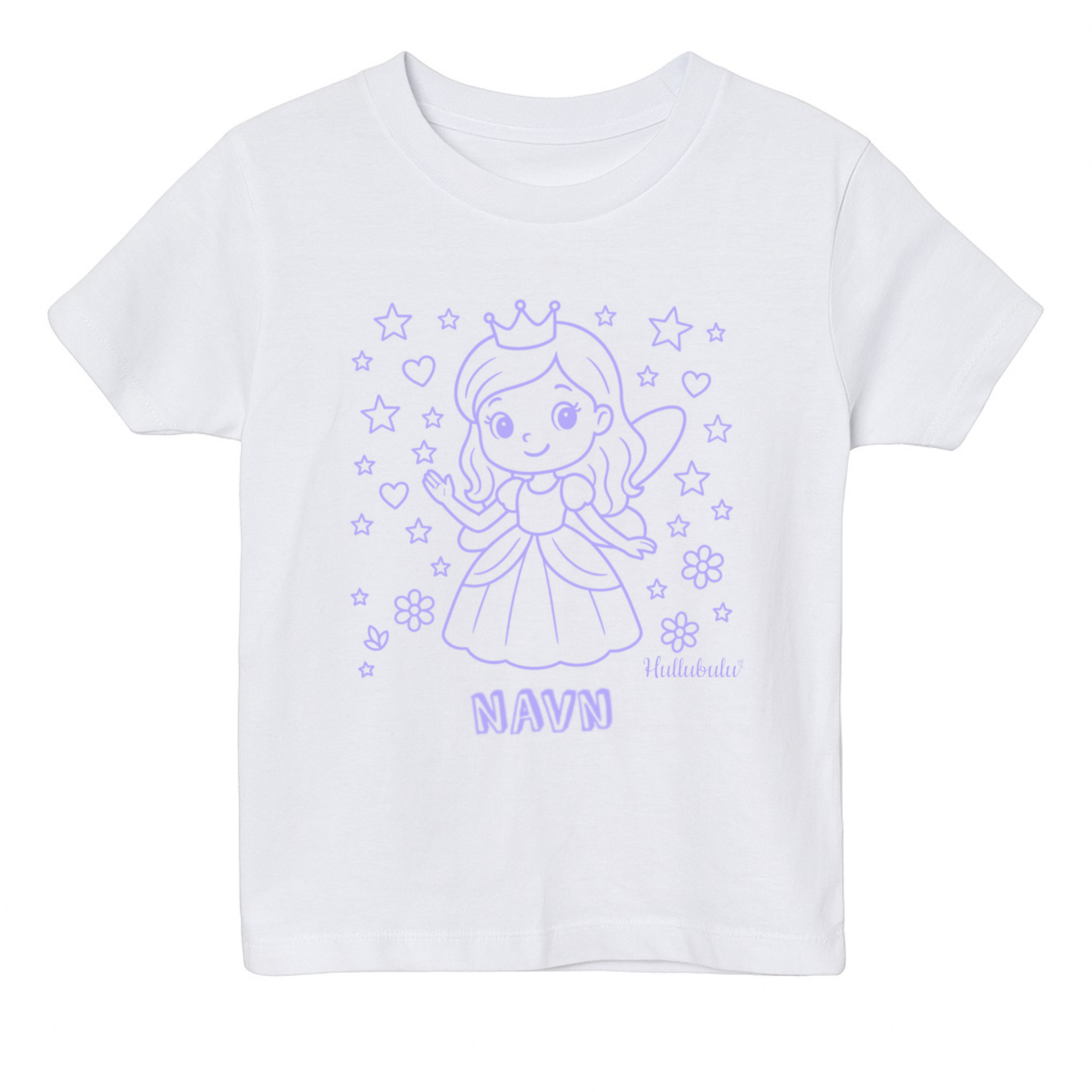 Farvelæg t-shirt - Fe prinsesse (inkl. tusser)