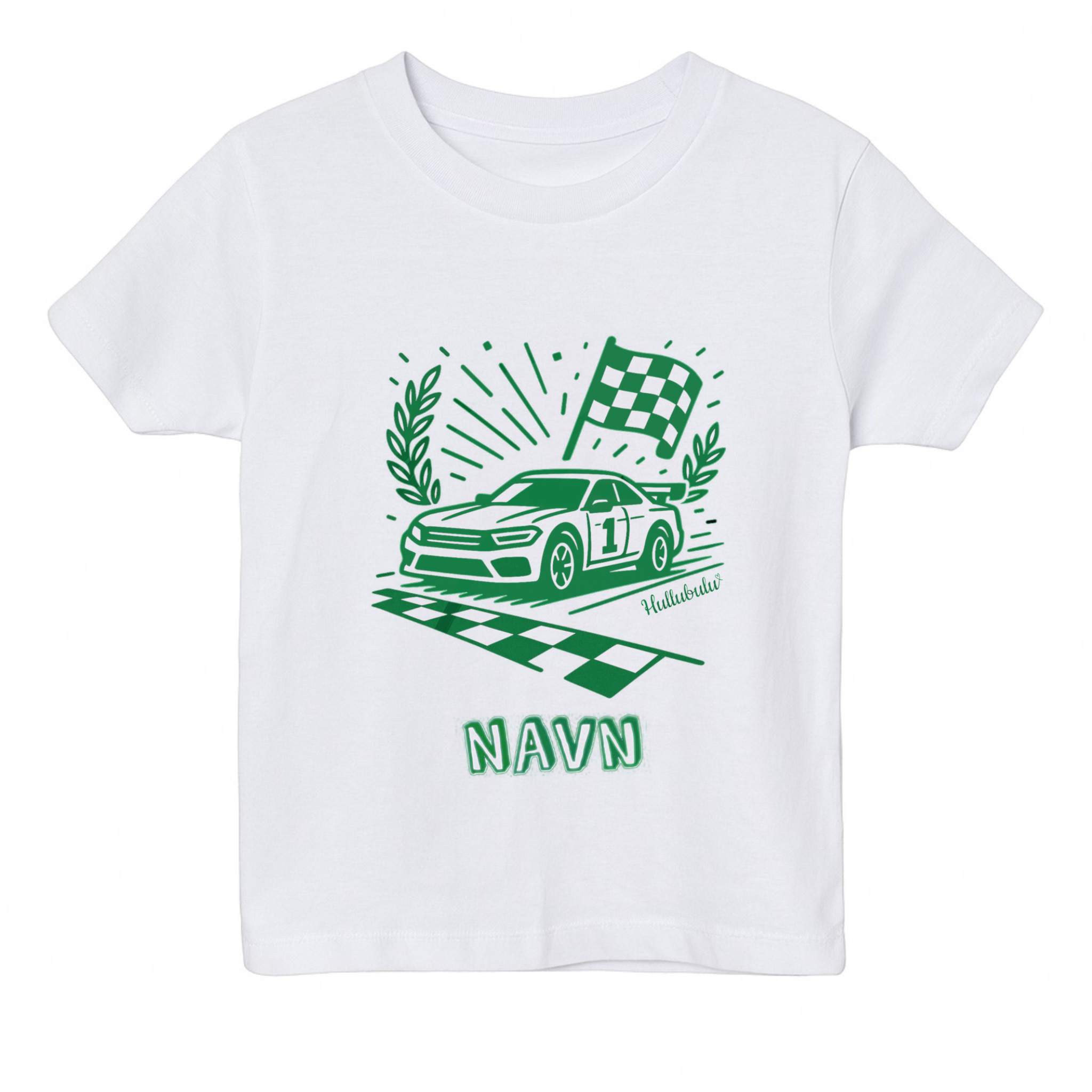 Farvelæg t-shirt - Racer bil (inkl. tusser)