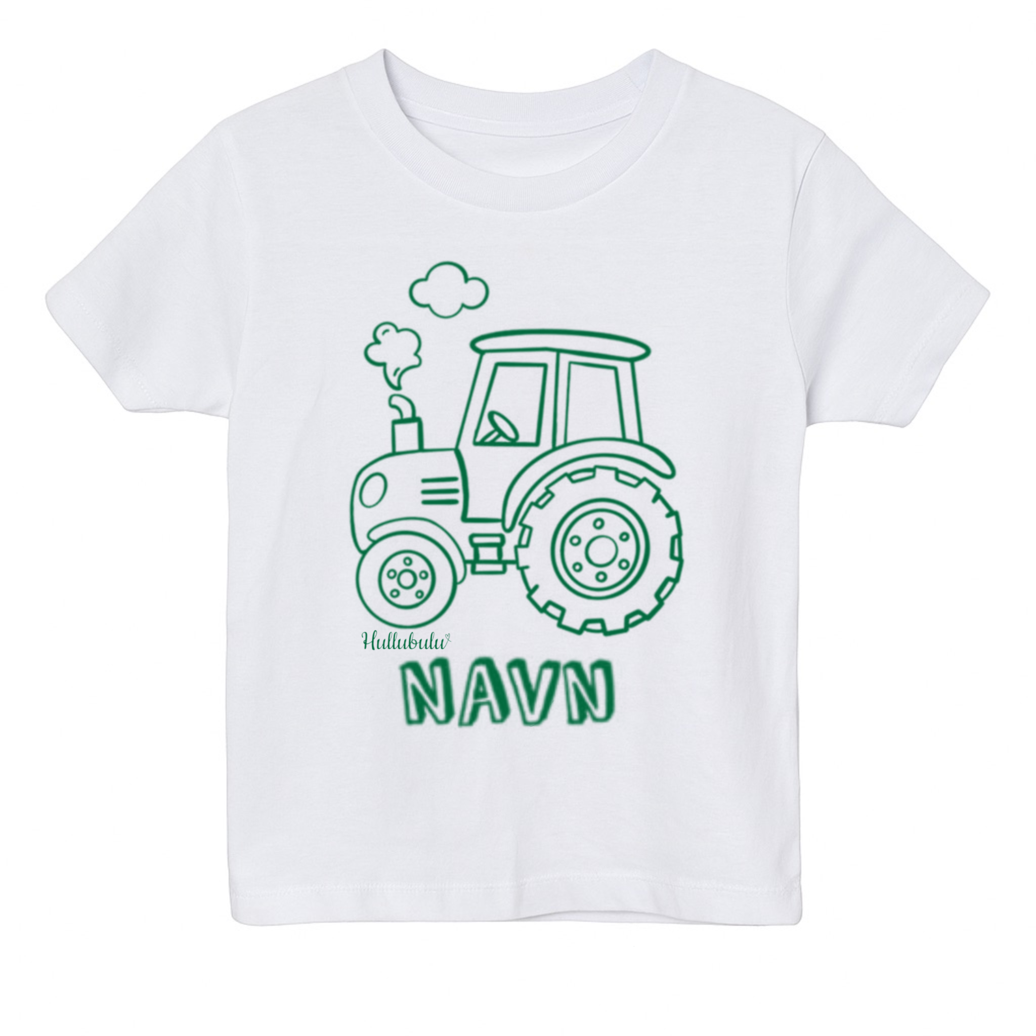 Farvelæg t-shirt - Traktor (inkl. tusser)