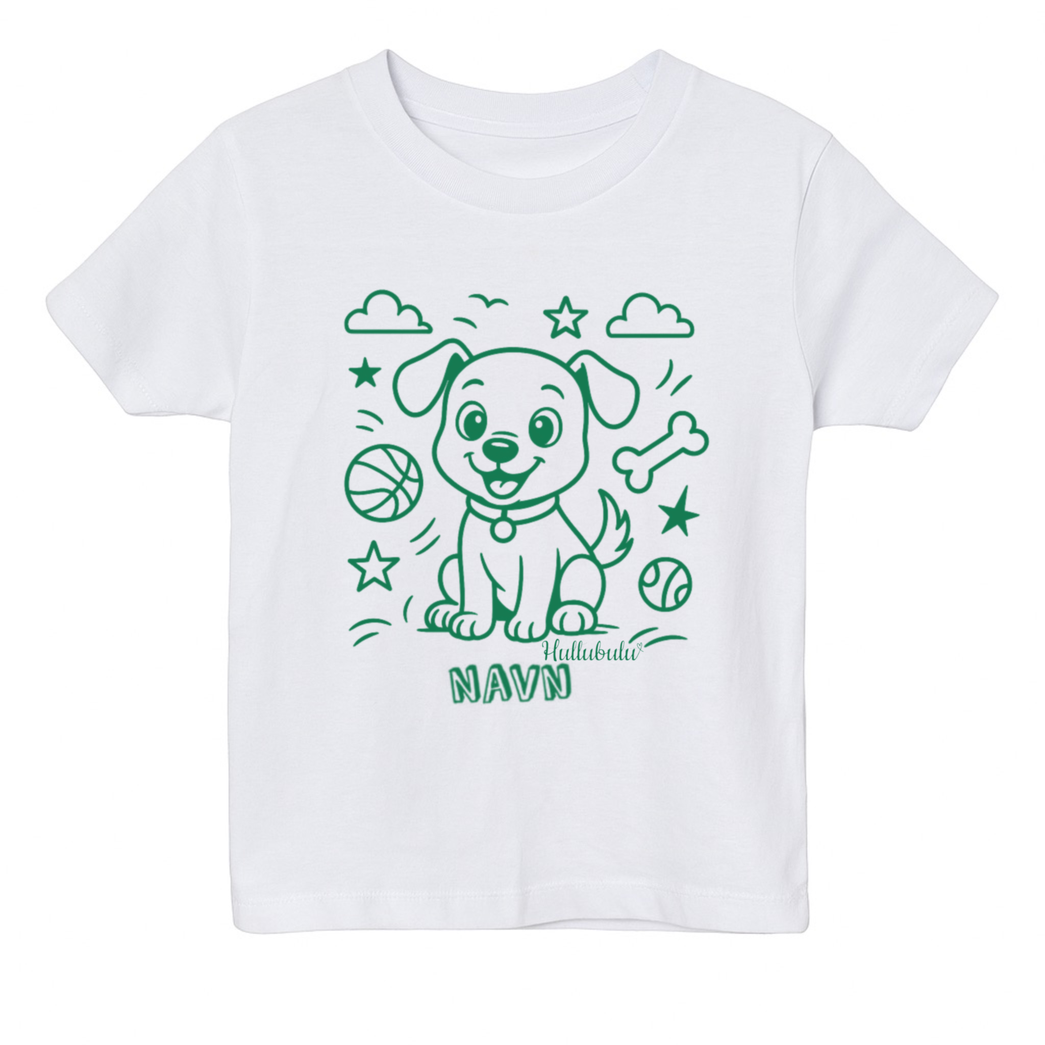 Farvelæg t-shirt - Hund (inkl. tusser)