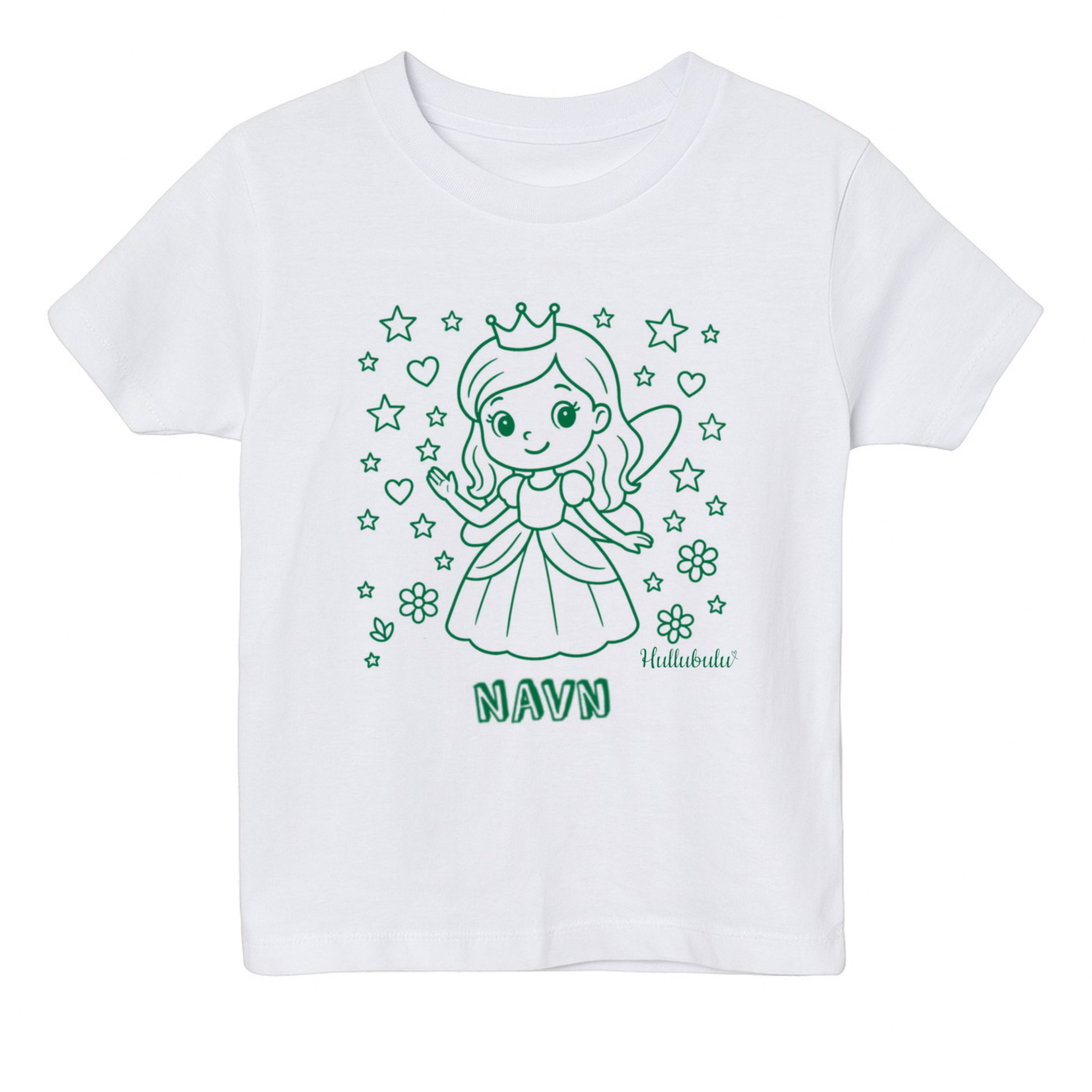 Farvelæg t-shirt - Fe prinsesse (inkl. tusser)