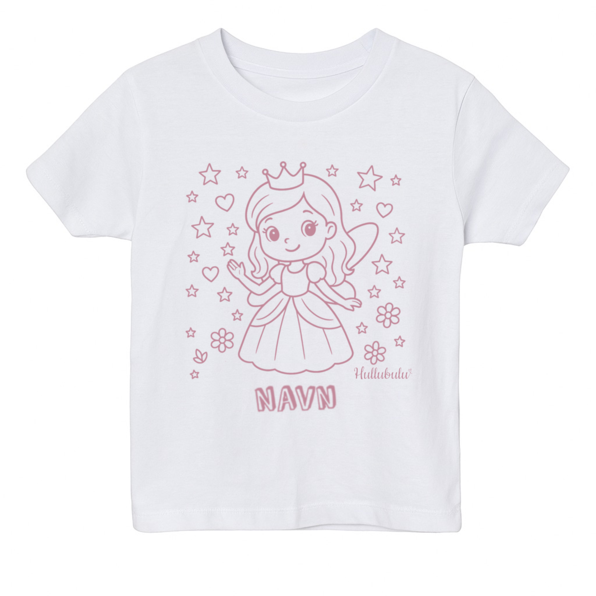 Farvelæg t-shirt - Fe prinsesse (inkl. tusser)