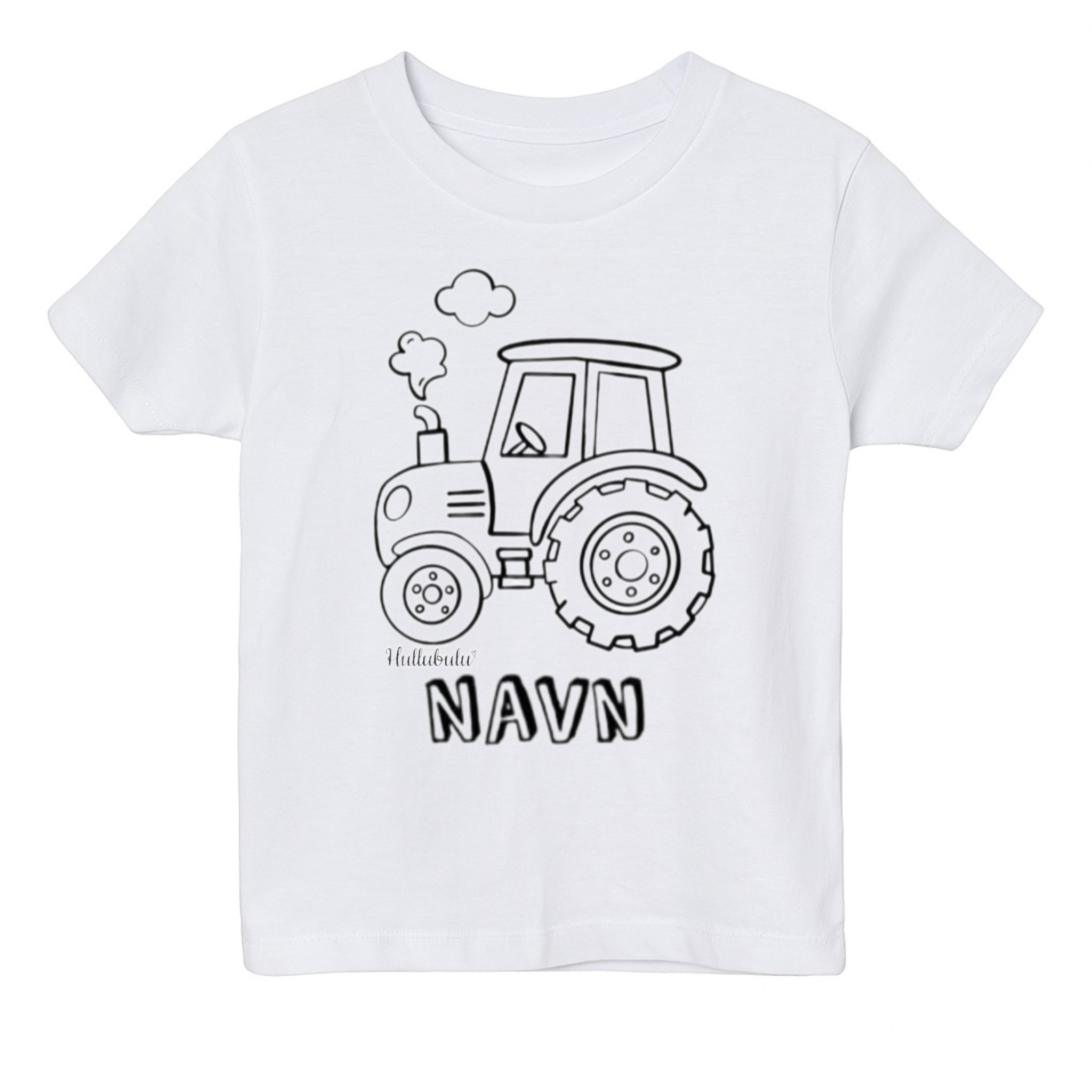 Farvelæg t-shirt - Traktor (inkl. tusser)