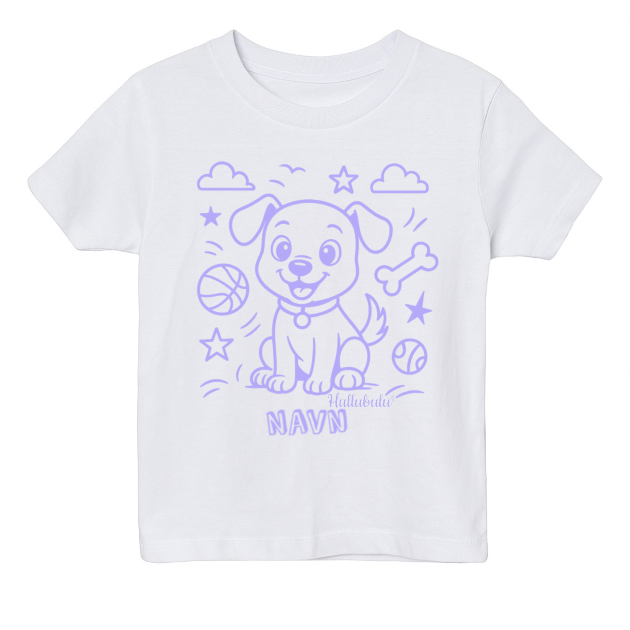 Farvelæg t-shirt - Hund (inkl. tusser)