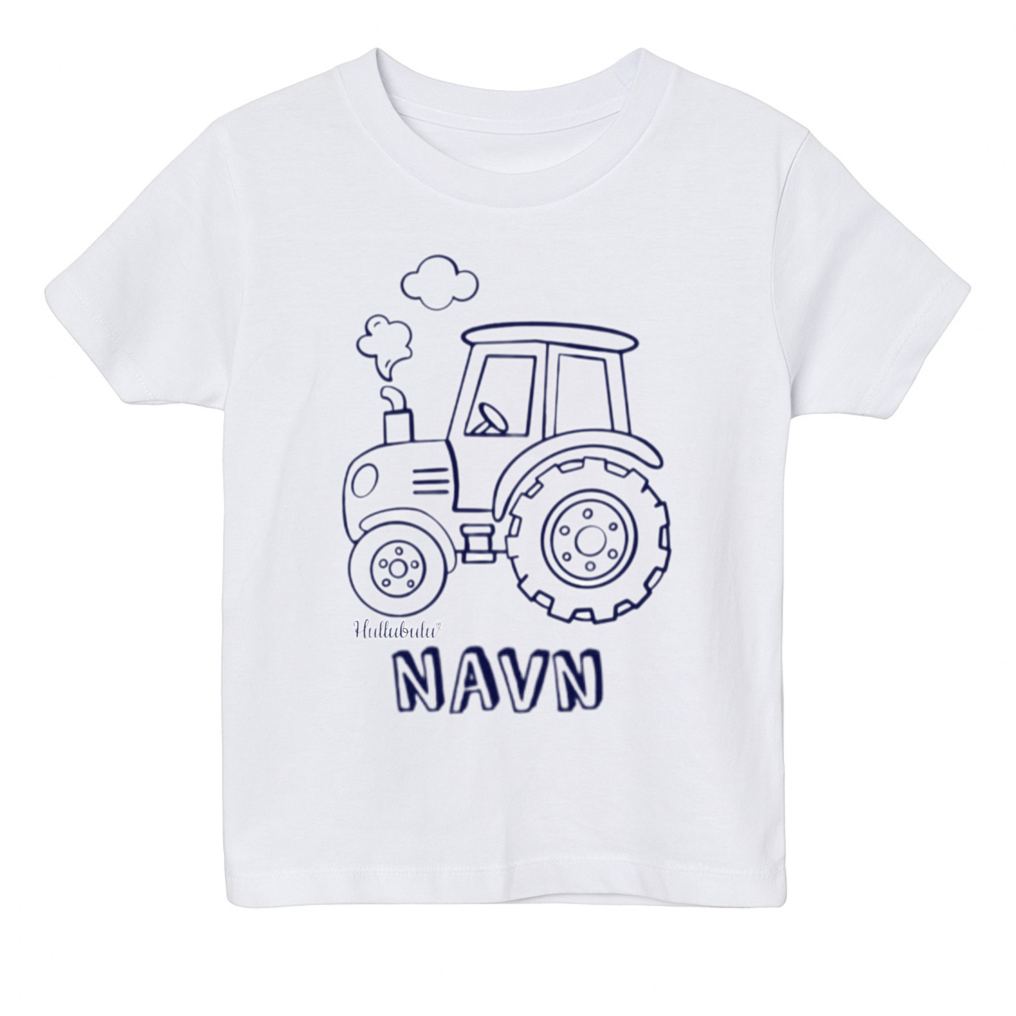 Farvelæg t-shirt - Traktor (inkl. tusser)