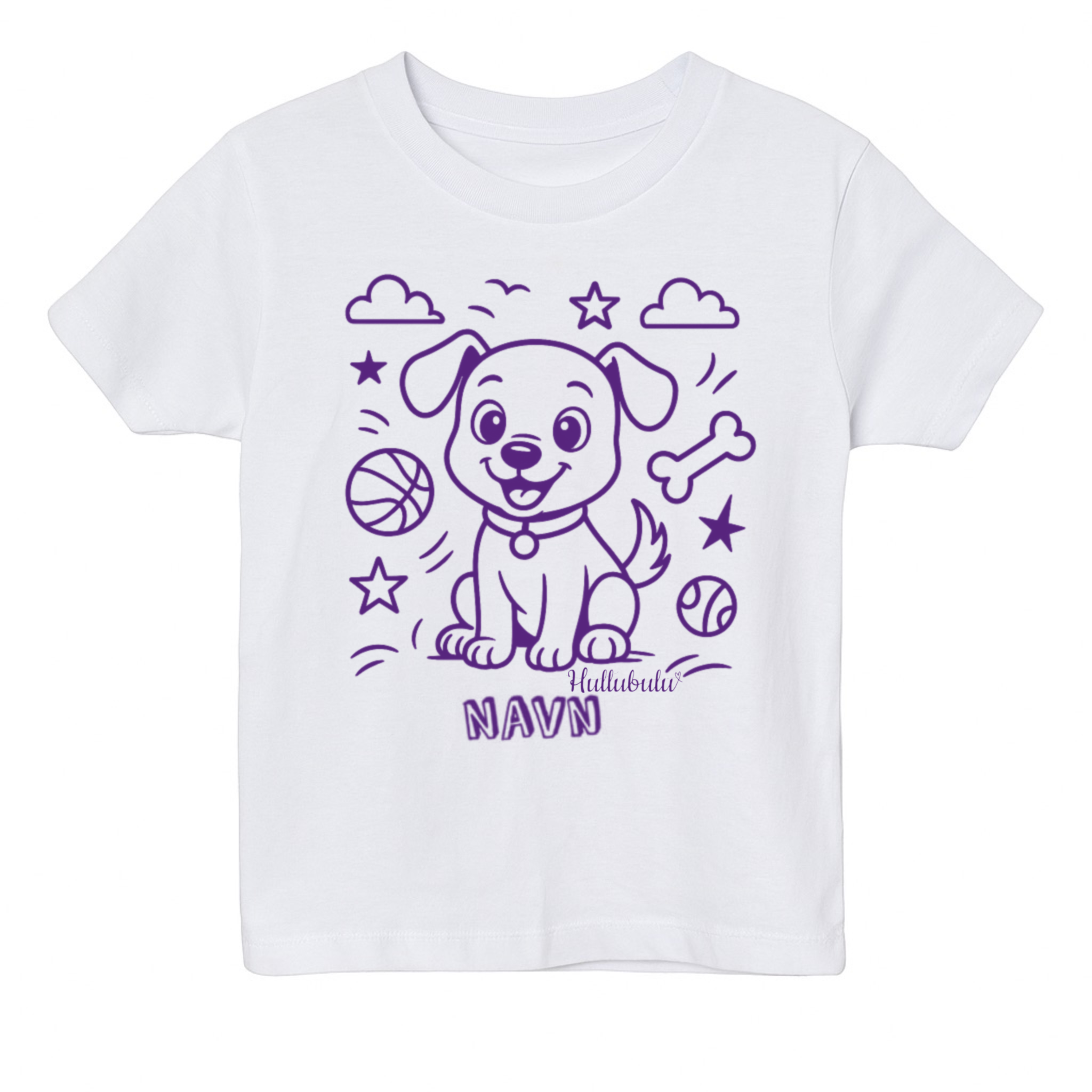 Farvelæg t-shirt - Hund (inkl. tusser)