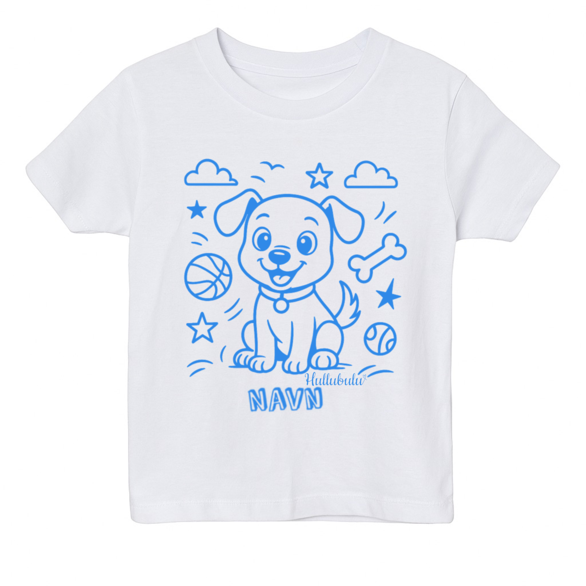 Farvelæg t-shirt - Hund (inkl. tusser)