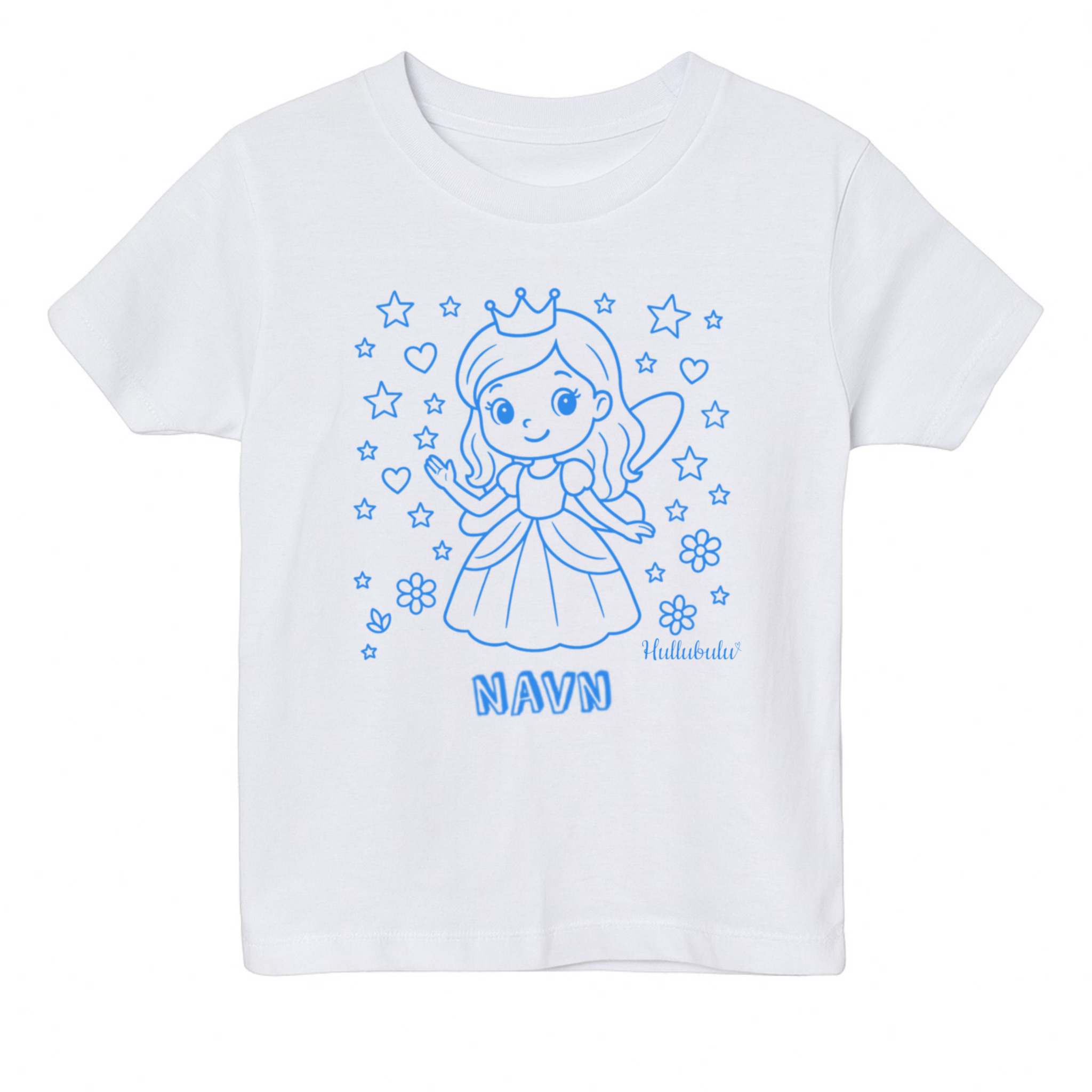 Farvelæg t-shirt - Fe prinsesse (inkl. tusser)