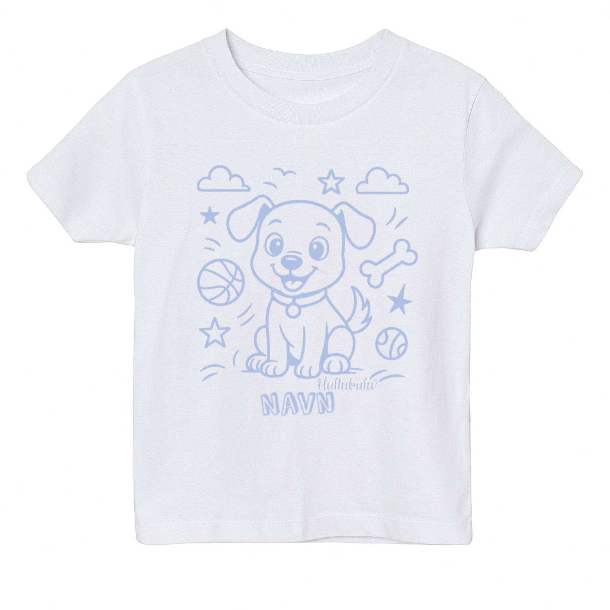 Farvelæg t-shirt - Hund (inkl. tusser)