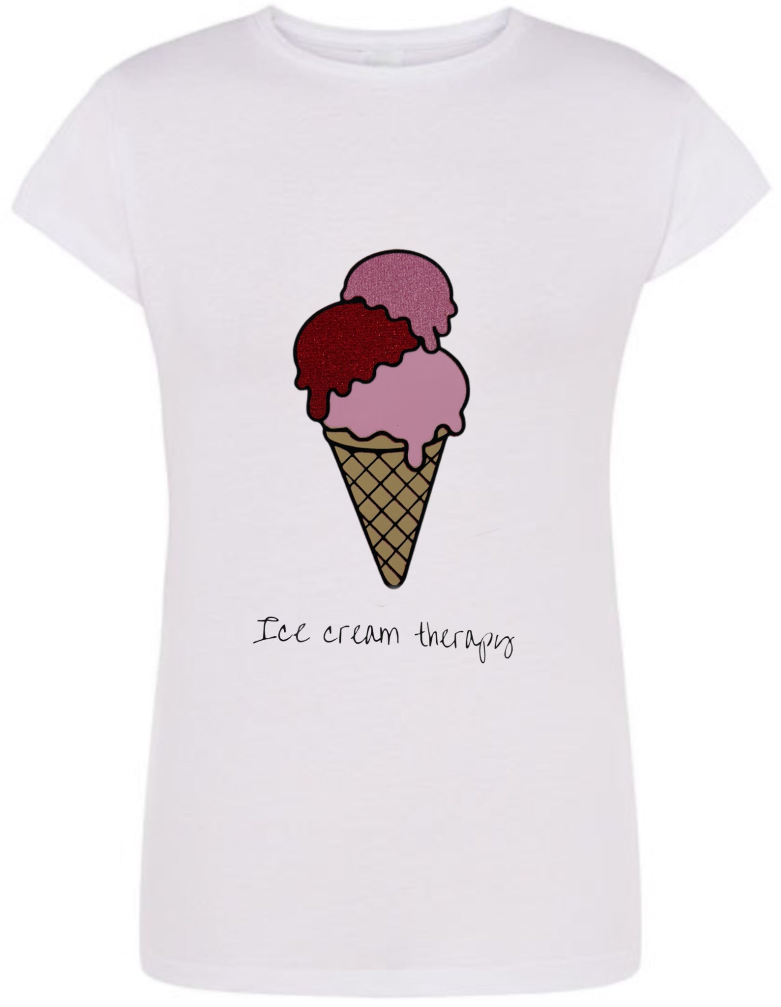 Ice cream t-shirt voksen