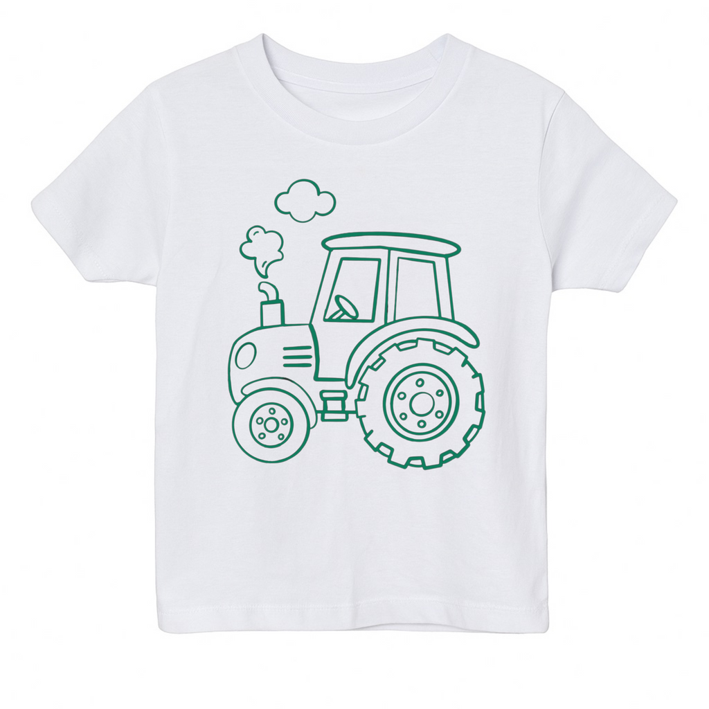2 stk farvelæg t-shirt med en pakke tusser