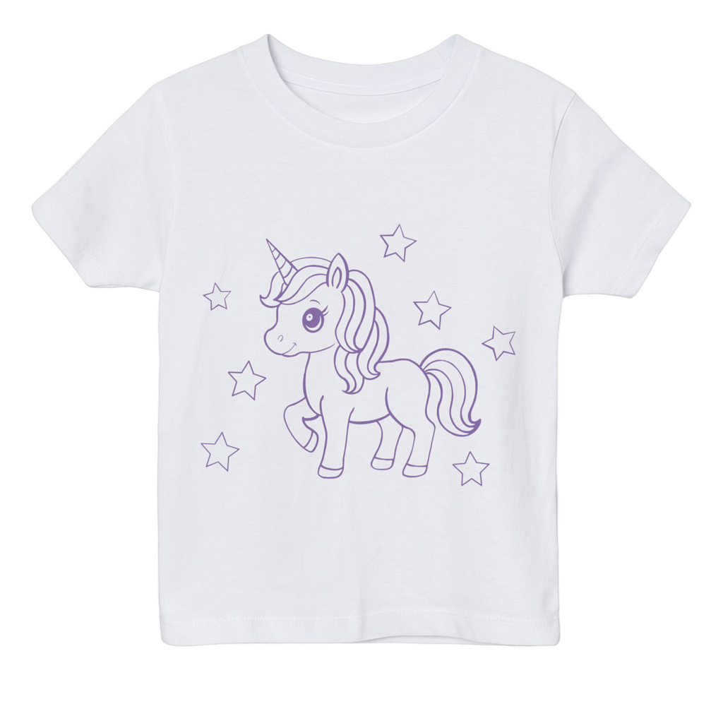2 stk farvelæg t-shirt med en pakke tusser