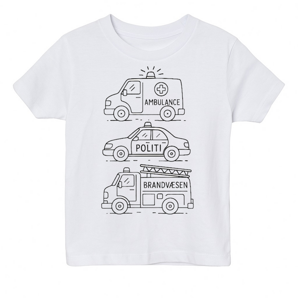 2 stk farvelæg t-shirt med en pakke tusser