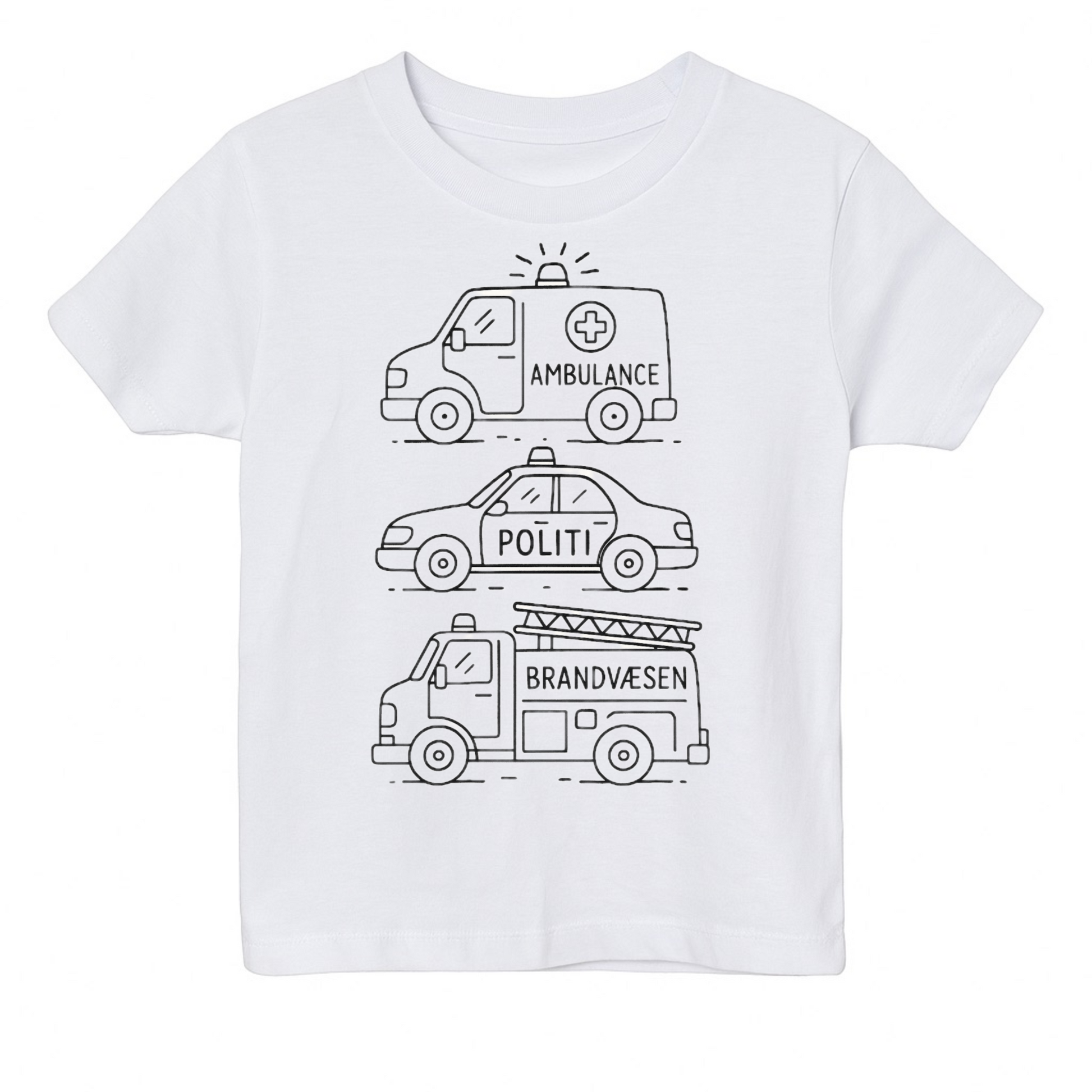 2 stk farvelæg t-shirt med en pakke tusser