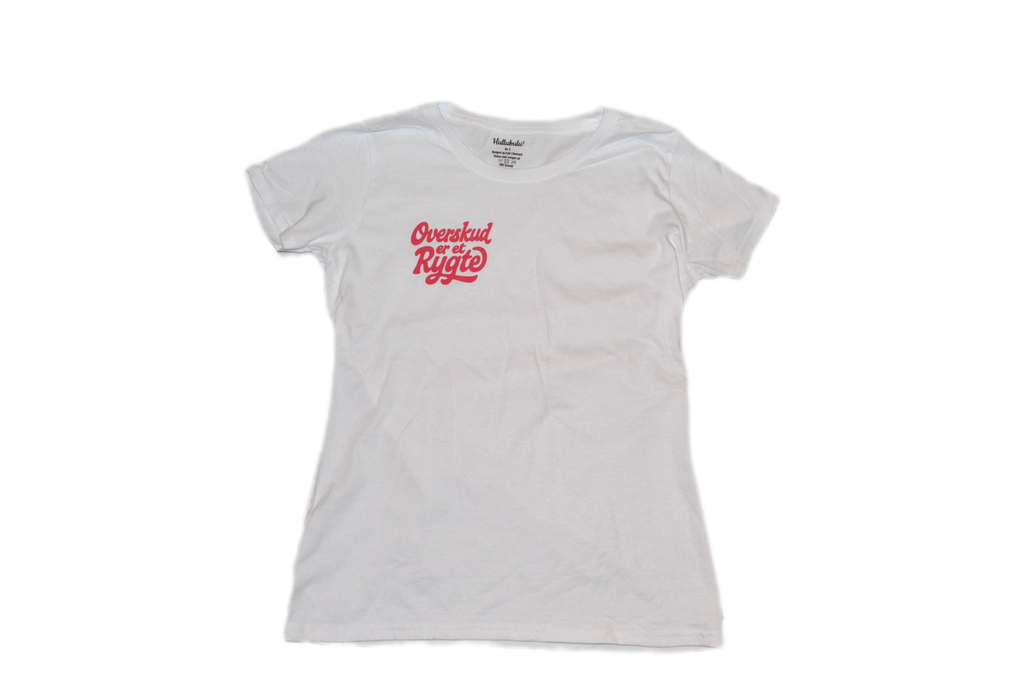 t-shirt med citat overskud er et rygte unisex model