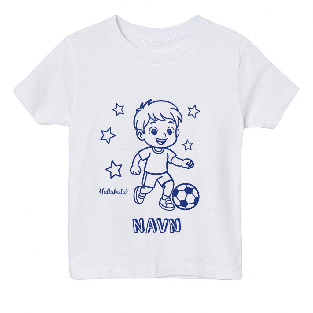 Farvelæg t-shirt - Fodbold dreng (inkl. tusser)