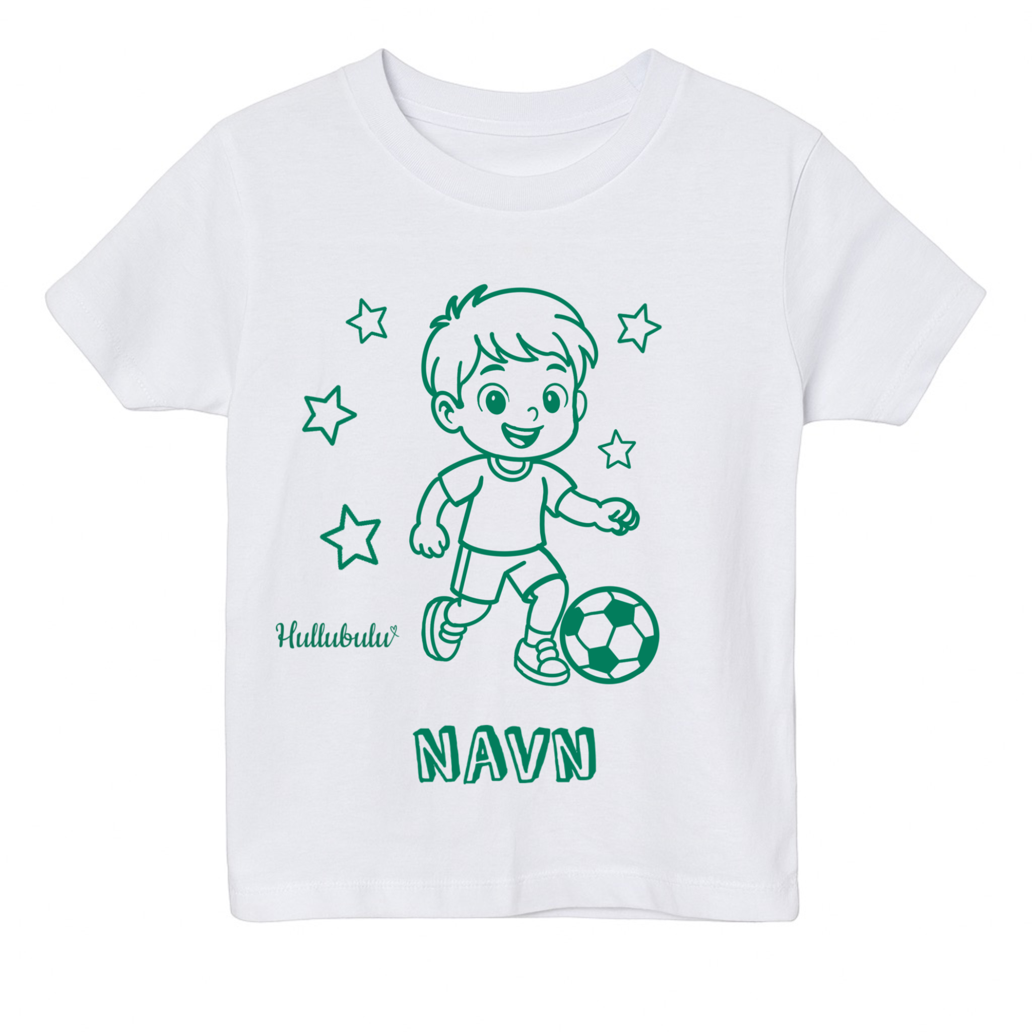 Farvelæg t-shirt - Fodbold dreng (inkl. tusser)