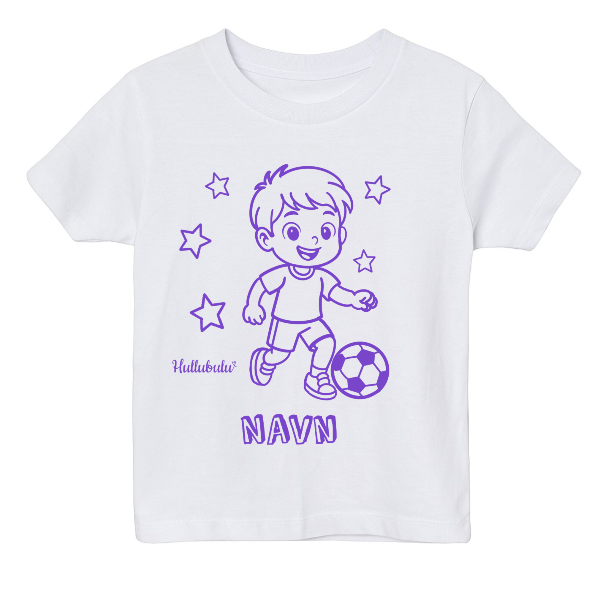 Farvelæg t-shirt - Fodbold dreng (inkl. tusser)