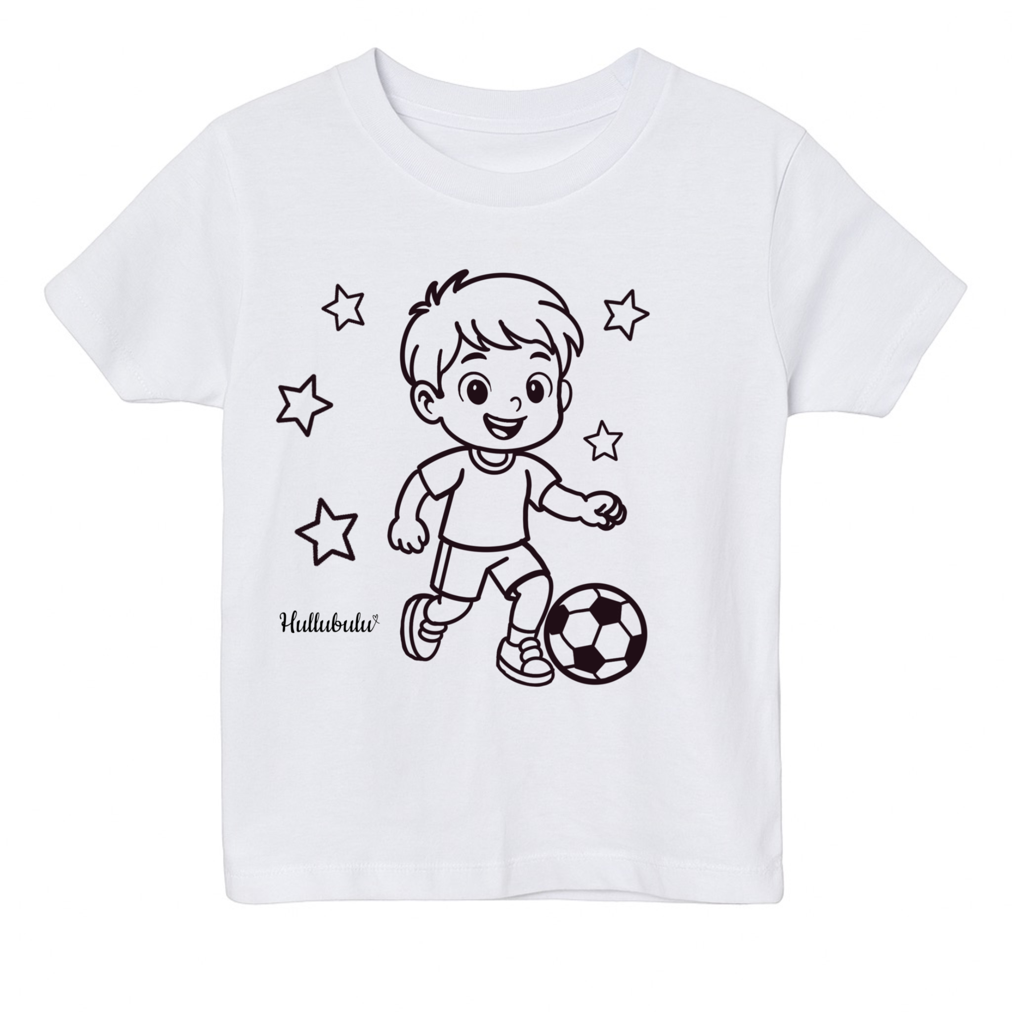 Farvelæg t-shirt - Fodbold dreng (inkl. tusser)